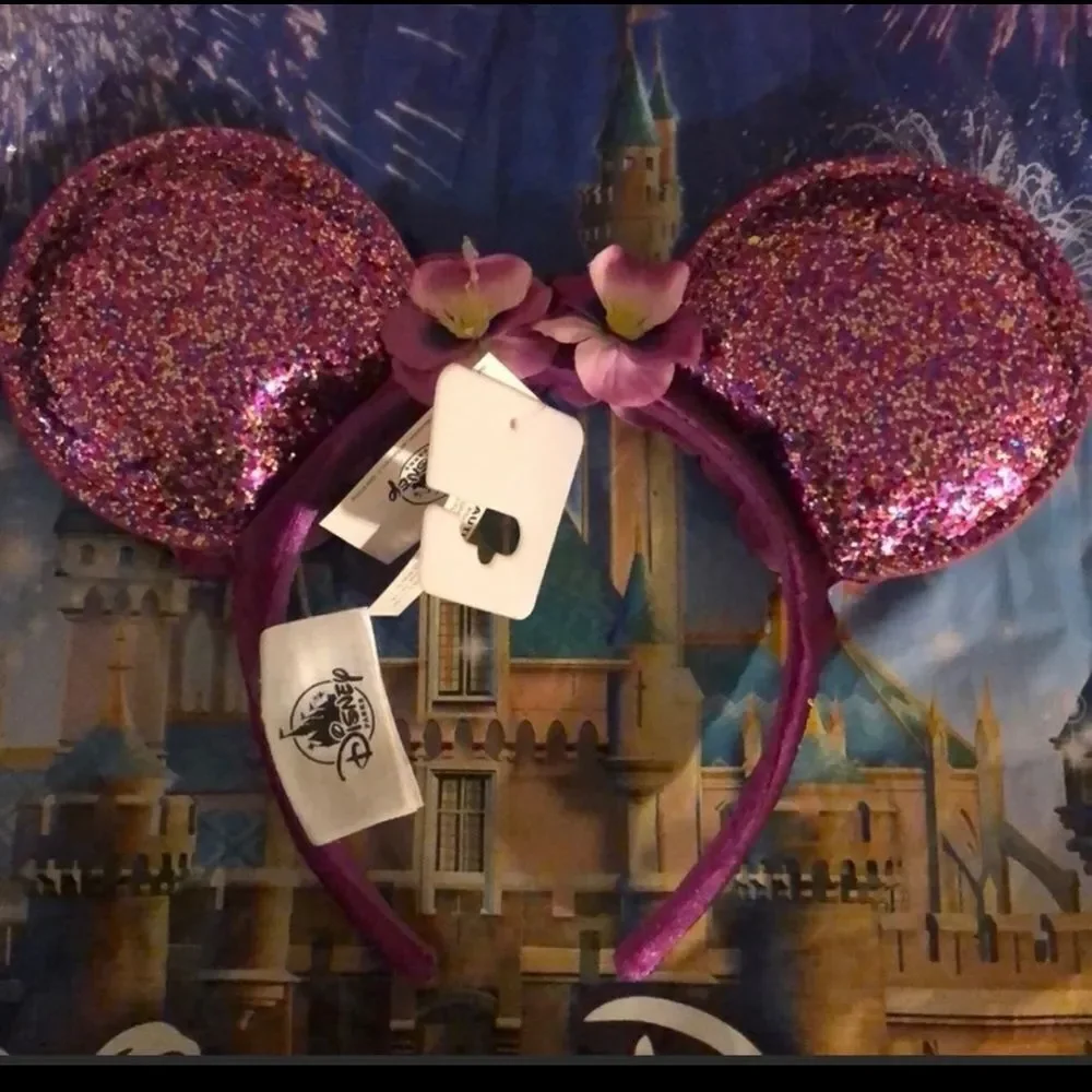 Disney Disney Parks EPCOT Flower & Garden Violet lemonade Purple Glitter EARS